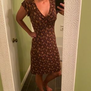 🔥 2/$20 Charlotte Russe size medium brown floral dress